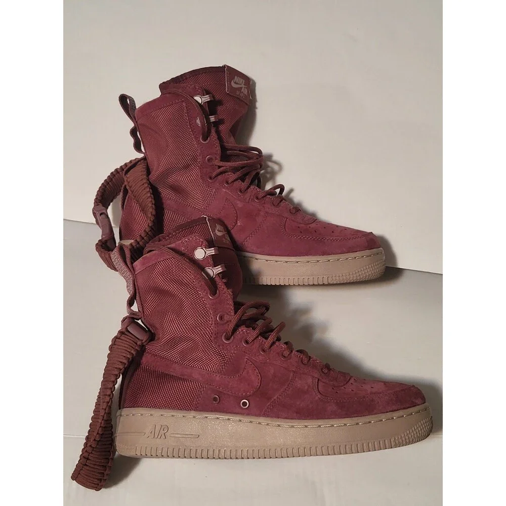 Nike SF Air Force 1 'Vintage Wine' Shoes Size Women's 7.5 - Picture 2 of 6